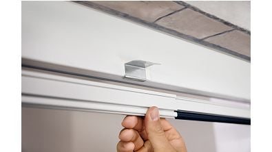 TESA FALT Fliegengitter Tür – 80–100 × 170–220 cm – Weiss – Aluminium-Rahmen – Verstellbar – Für Türen
