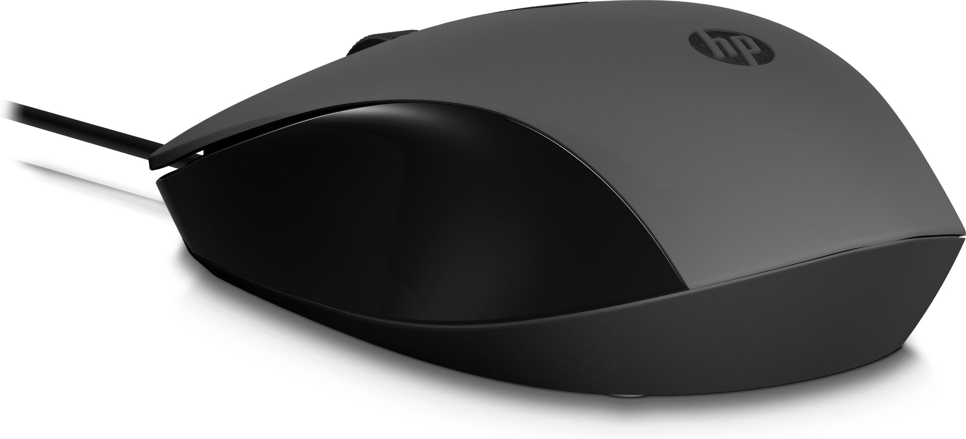 HP 150 – Maus – Kabelgebunden (USB‑A), beidhändig, Schwarz