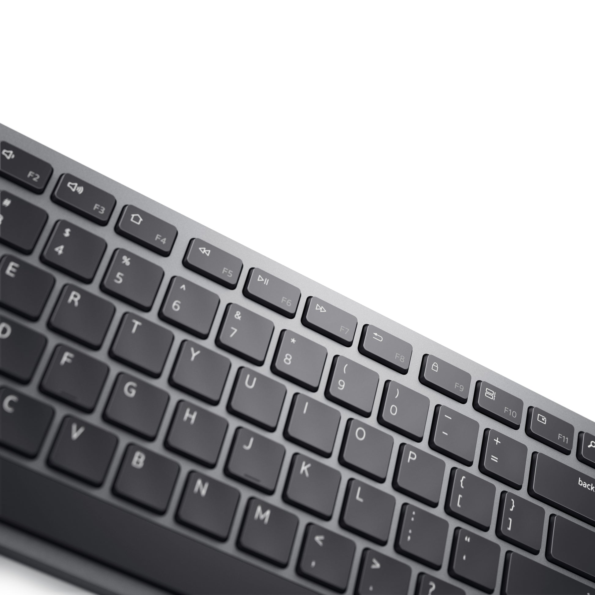 DELL Pro Plus KM7321W – Tastatur-Maus-Set – Bluetooth & 2,4 GHz (Empfänger) – QWERTY (US-INT) – Grau