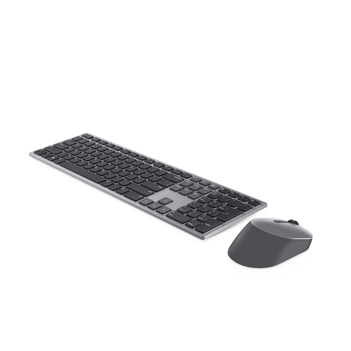 DELL Pro Plus KM7321W – Tastatur-Maus-Set – Bluetooth & 2,4 GHz (Empfänger) – QWERTY (US-INT) – Grau