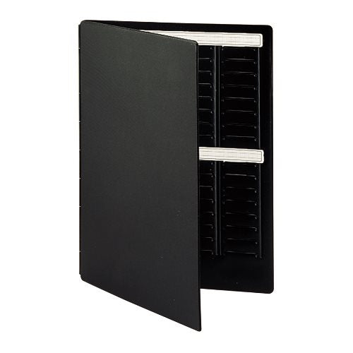 Nobo T-Karten-Planer – 96 Schlitze – für T-Karten Grösse 2 – Schwarz – 240 × 315 mm