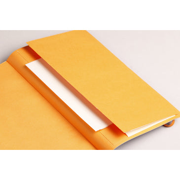Rhodia Goalbook Notizbuch – A5 – punktiert – 240 Seiten – 90 g/m² – Softcover, Gummiband, Tasche, orange, PEFC
