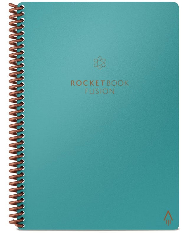 Rocketbook Core Smart Spiralbuch, Spiralbindung, Hardcover, 36 Seiten, 90 g/m² – türkis, für ROCKETBOOK App