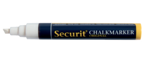 Securit SMA510 Kreidemarker – 2–6 mm – Blau, für Glas und andere glatte Oberflächen