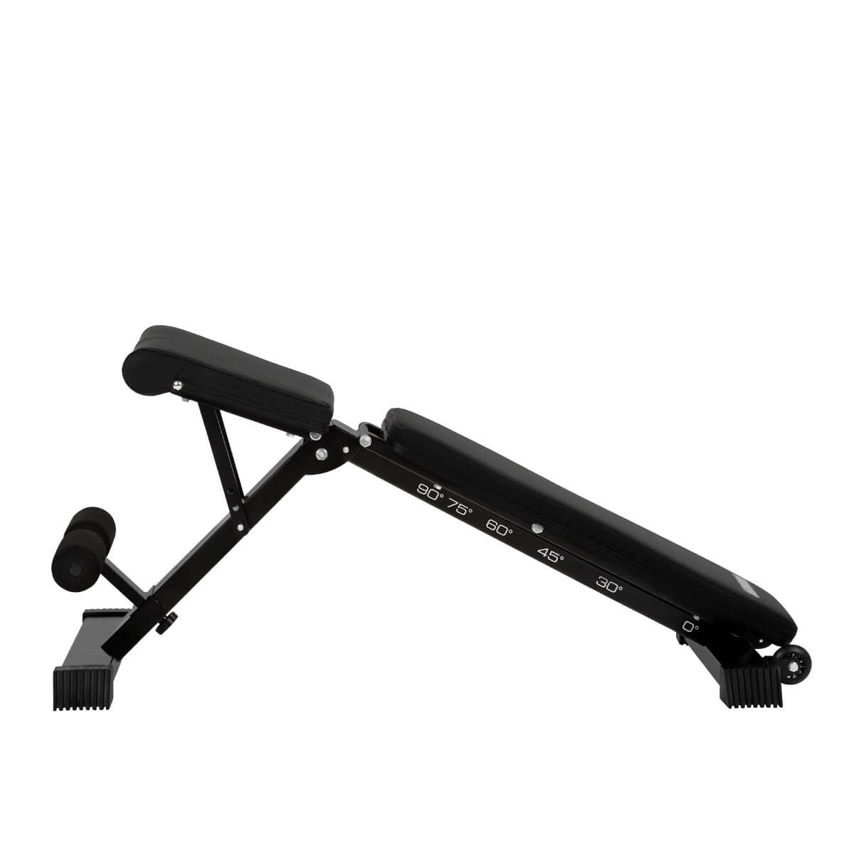 HAMMER Verstellbare Krafttrainingsbank Force 2.0, 200 kg, 123 × 52 × 120 cm – Schwarz, Eisen