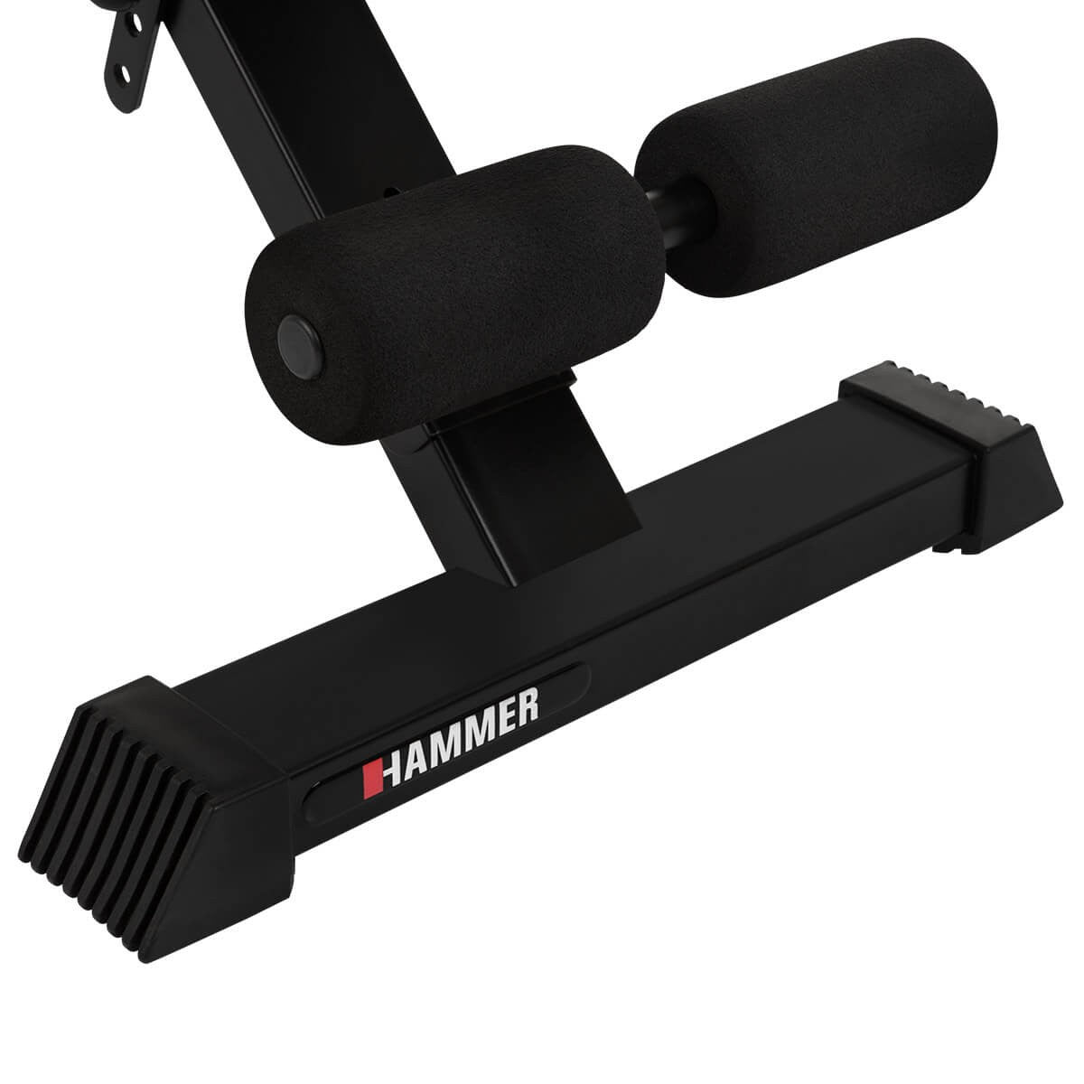 HAMMER Verstellbare Krafttrainingsbank Force 2.0, 200 kg, 123 × 52 × 120 cm – Schwarz, Eisen