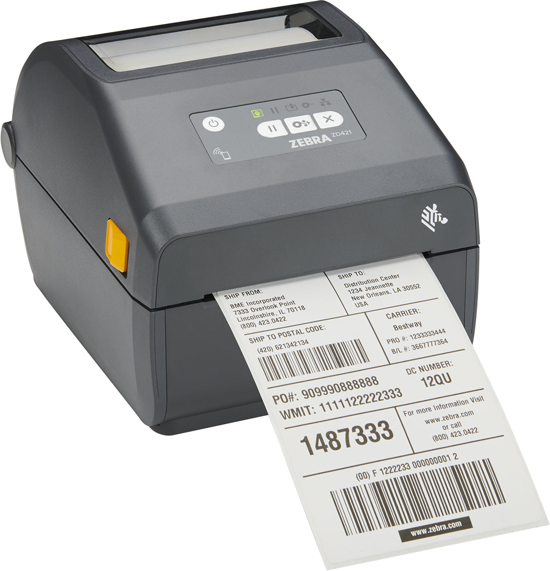 Zebra ZD421 – Etikettendrucker, Thermotransfer, bis 168 mm, USB, Bluetooth, LAN, 300 dpi, 305 mm/s