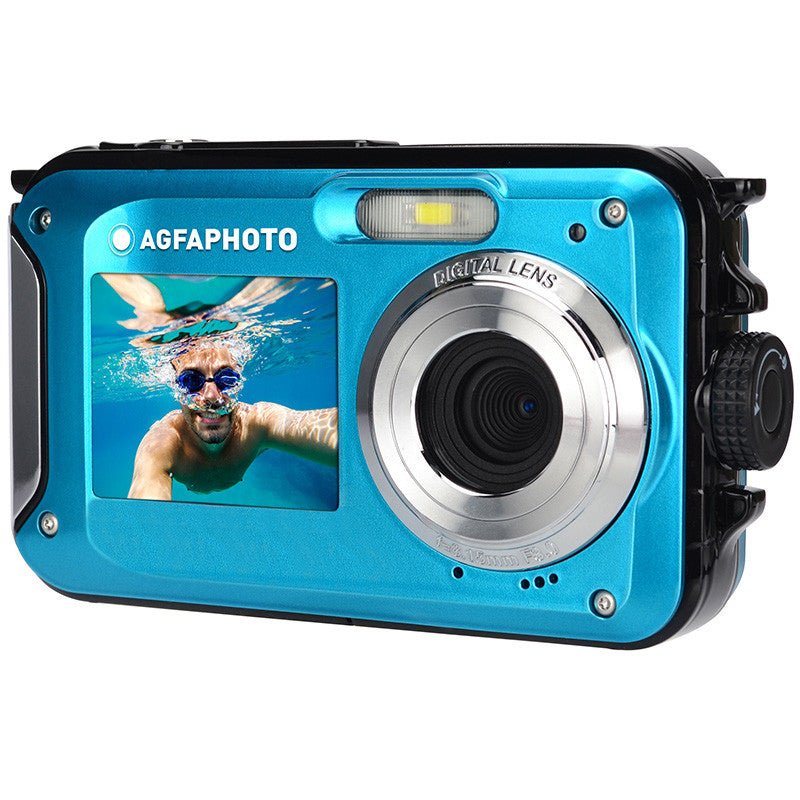 AgfaPhoto WP8000 – Kompaktkamera, 24 MP 1/3", 2,7K, Blau