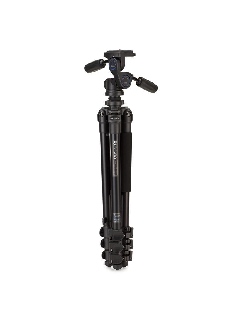 Benro TAD28AHD2 Adventure Dreibeinstativ – Aluminium, 4 Sektionen, Flip-Lock – bis 156 cm, Traglast 12 kg