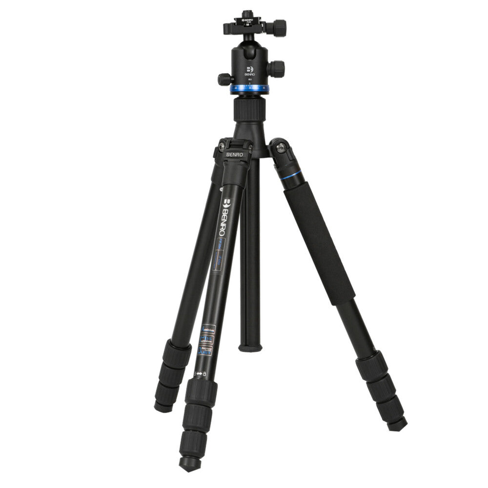 Benro FIF28AIB2 iFOTO Stativ – 146,5 cm – 14 kg Tragkraft – Kugelkopf, Schnellwechselplatte – 3/8" – Schwarz