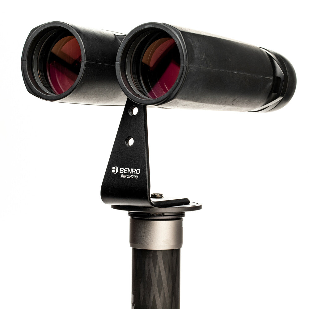Benro BINOH200 Fernglashalterung – 39 × 107 × 54 mm, 1/4″, 3/8″ – Schwarz