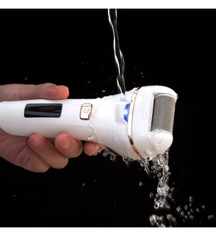 Rio Hornhautentferner Go Smooth – 2 Betriebsstufen, wiederaufladbar, nass & trocken – weiss