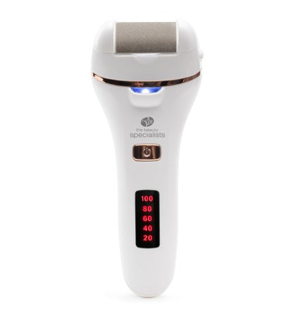 Rio Hornhautentferner Go Smooth – 2 Betriebsstufen, wiederaufladbar, nass & trocken – weiss