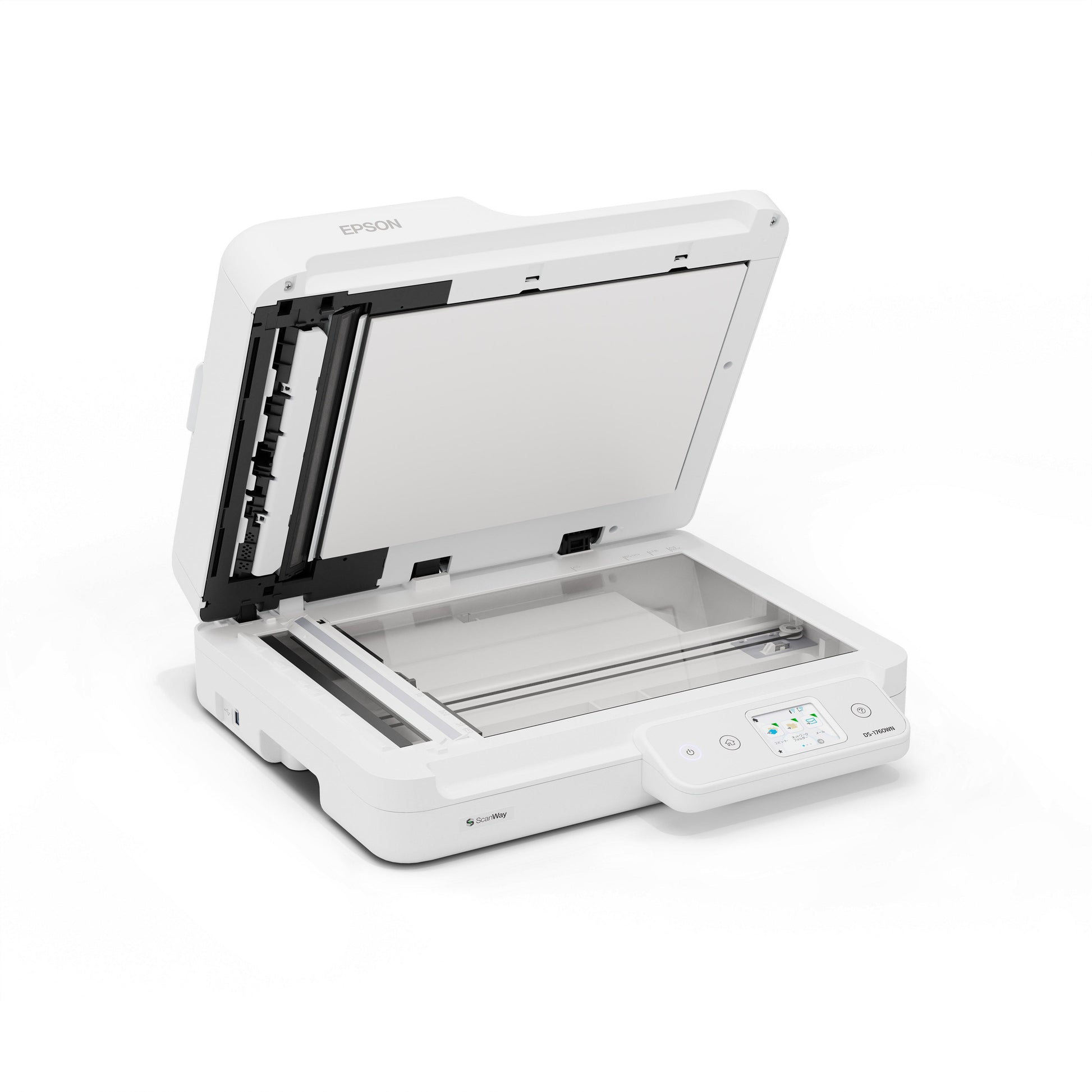 Epson WorkForce DS-1760WN – Flachbett + ADF, A4, Duplex, 30 Seiten pro Minute, ADF 60 Blatt, WLAN/LAN, 1200 dpi