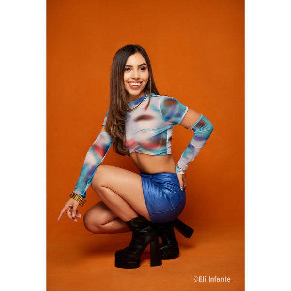 Westcott X-Drop Pro Hintergrundstoff – 2,44 × 3,96 m, Polyester – Tiger Orange