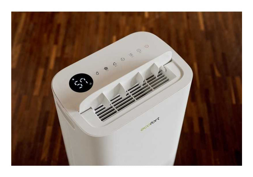 Ecofort Luftentfeuchter ecoQ 20L – 20 L/24 h, bis 50 m², Tank 4,5 l, Hygrostat, WLAN, App-Steuerung