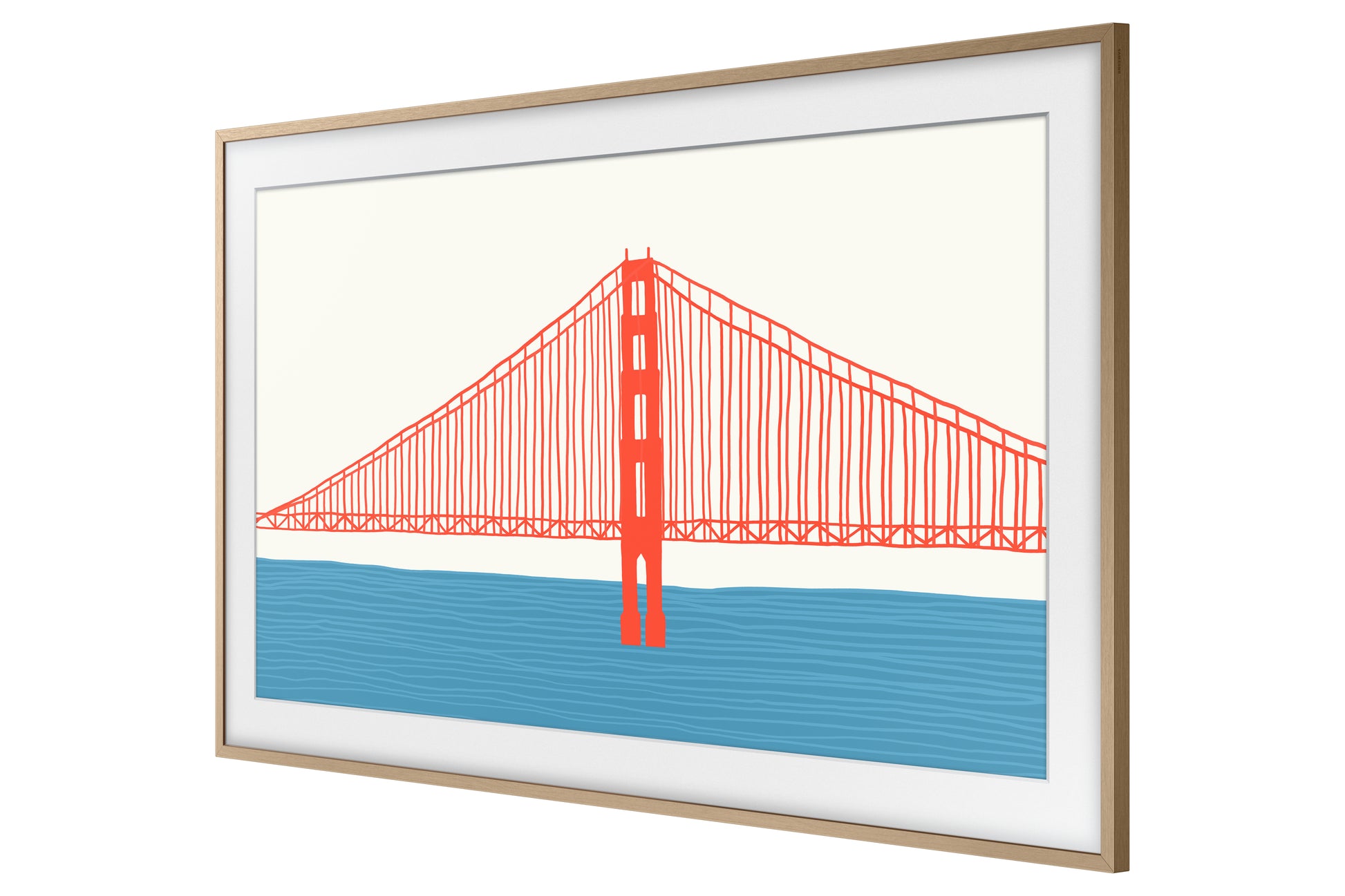 Samsung VG-SCFA85TKBXC – LED-Wandrahmen, für The Frame 5.0 (2021) (LS03A), 85,0", Hellbraun