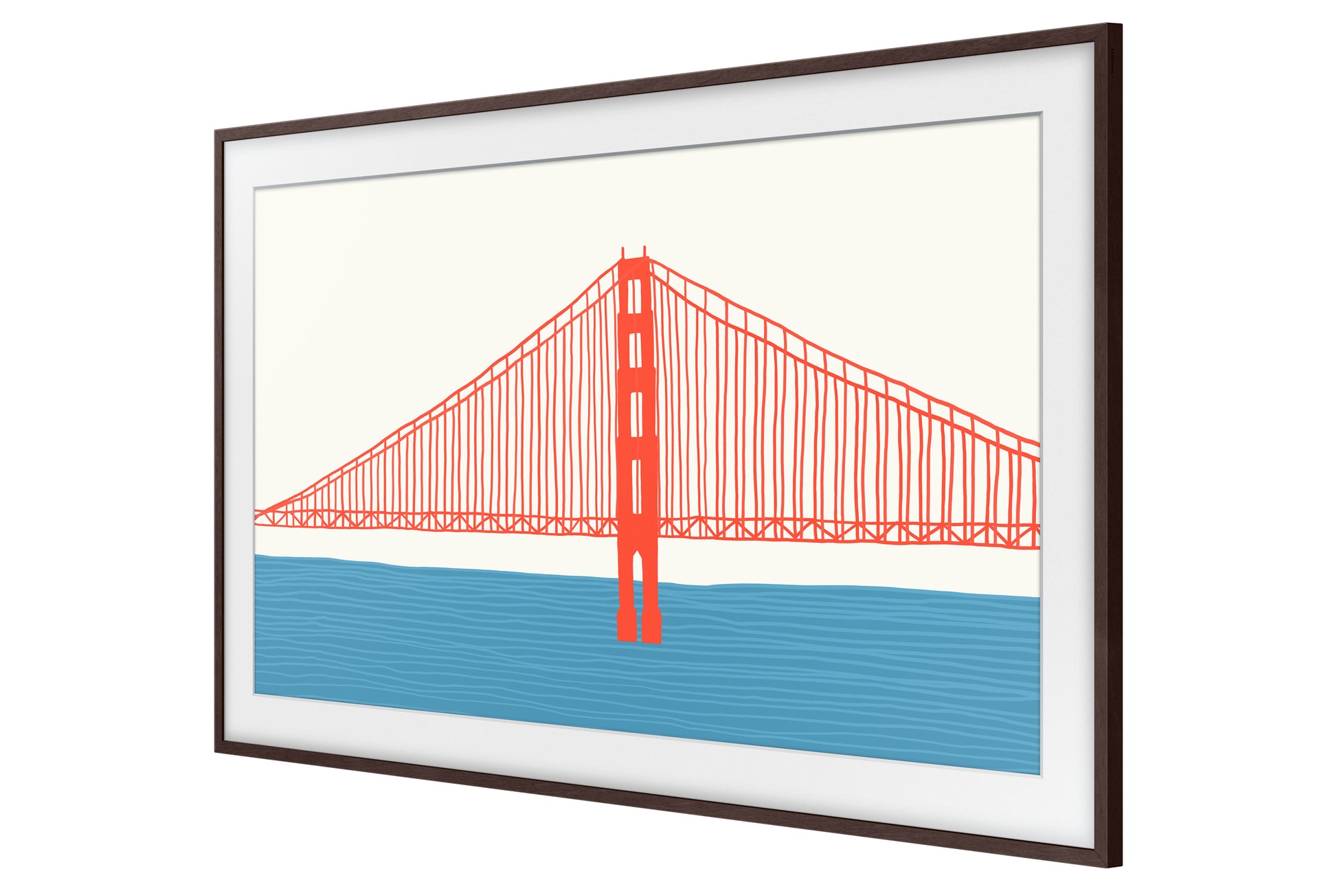 Samsung VG-SCFA75BWBXC Rahmen – Kunststoff – für The Frame (LS03A/LS03B), 75" – Braun