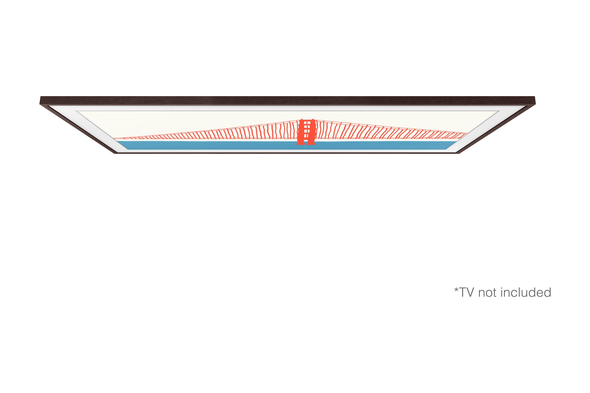 Samsung VG-SCFA43BWBXC Rahmen – für The Frame LS03A (2021) 43", The Frame LS03B (2022–23) 43" – Braun