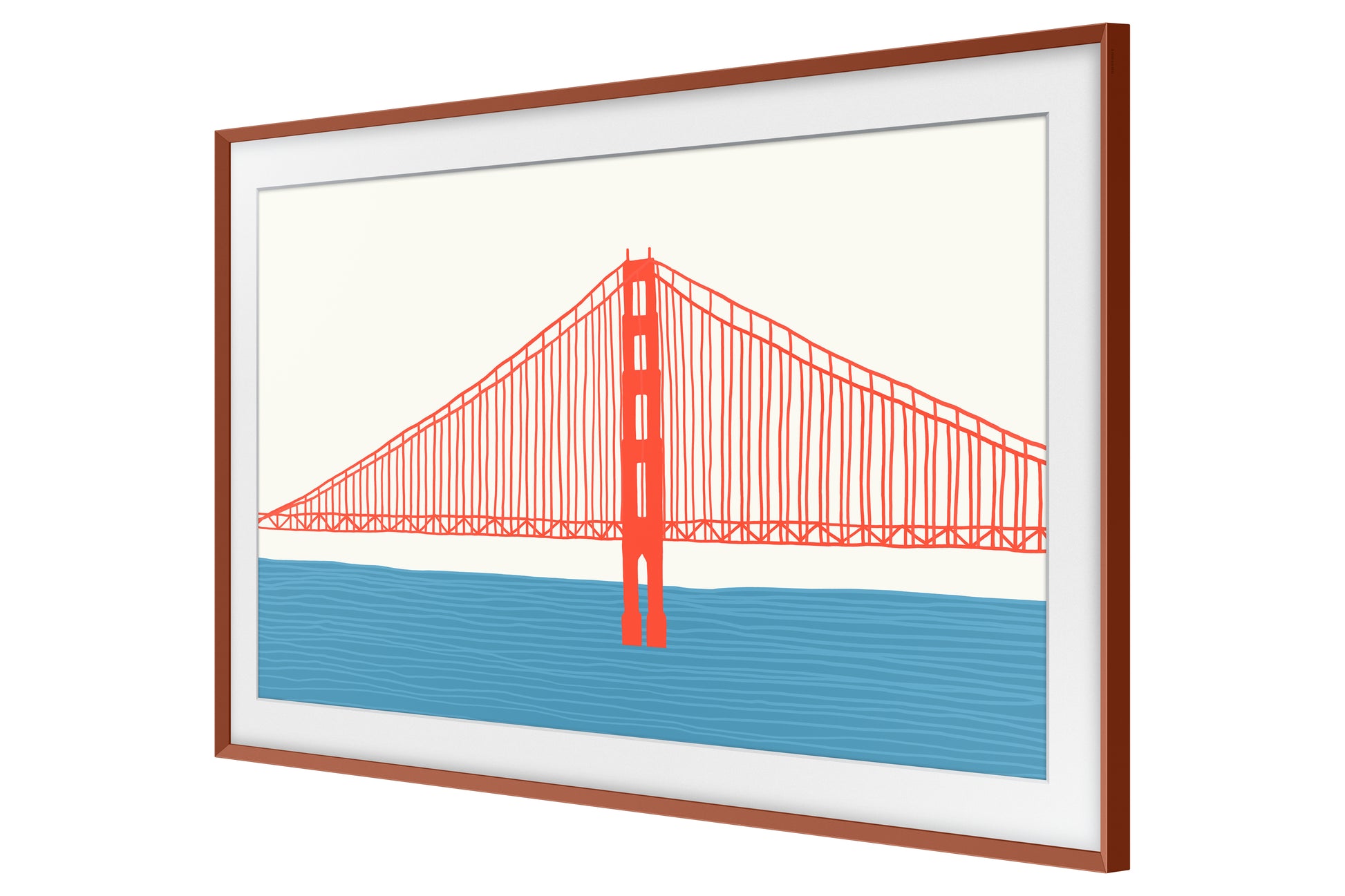 Samsung VG-SCFA65TRCXC – LED-Wandrahmen, für The Frame 5.0 (2021) (LS03A), 65", Terrakotta