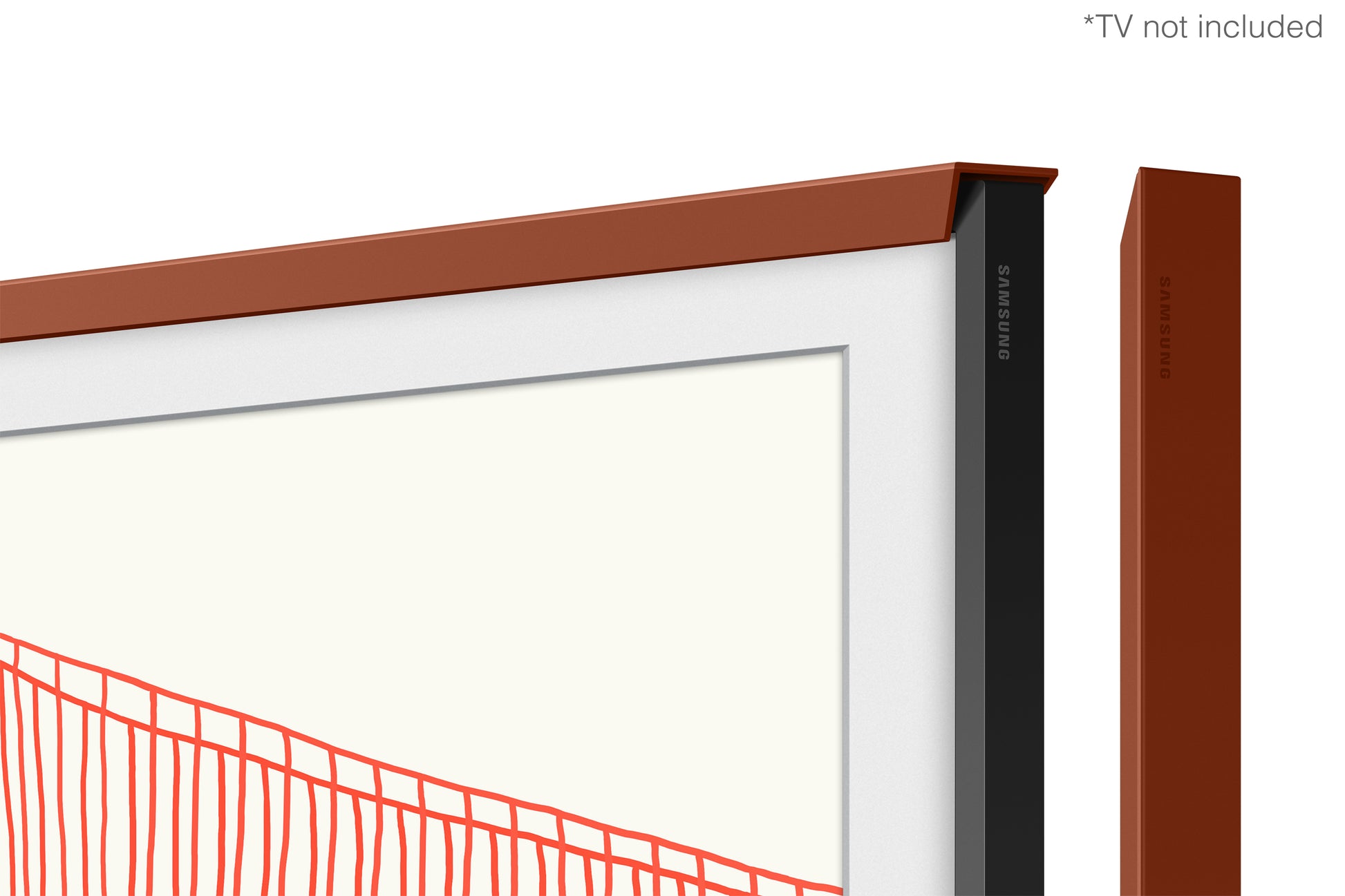 Samsung VG-SCFA65TRCXC – LED-Wandrahmen, für The Frame 5.0 (2021) (LS03A), 65", Terrakotta
