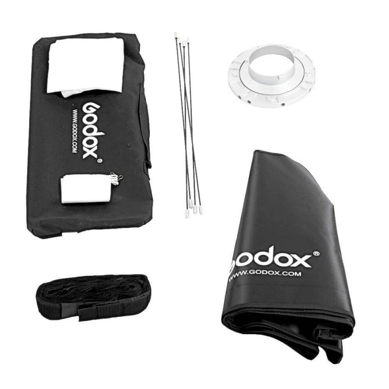 Godox SB-FW6090 Softbox – 600 × 900 mm, Bowens-Mount, mit Grid – Schwarz