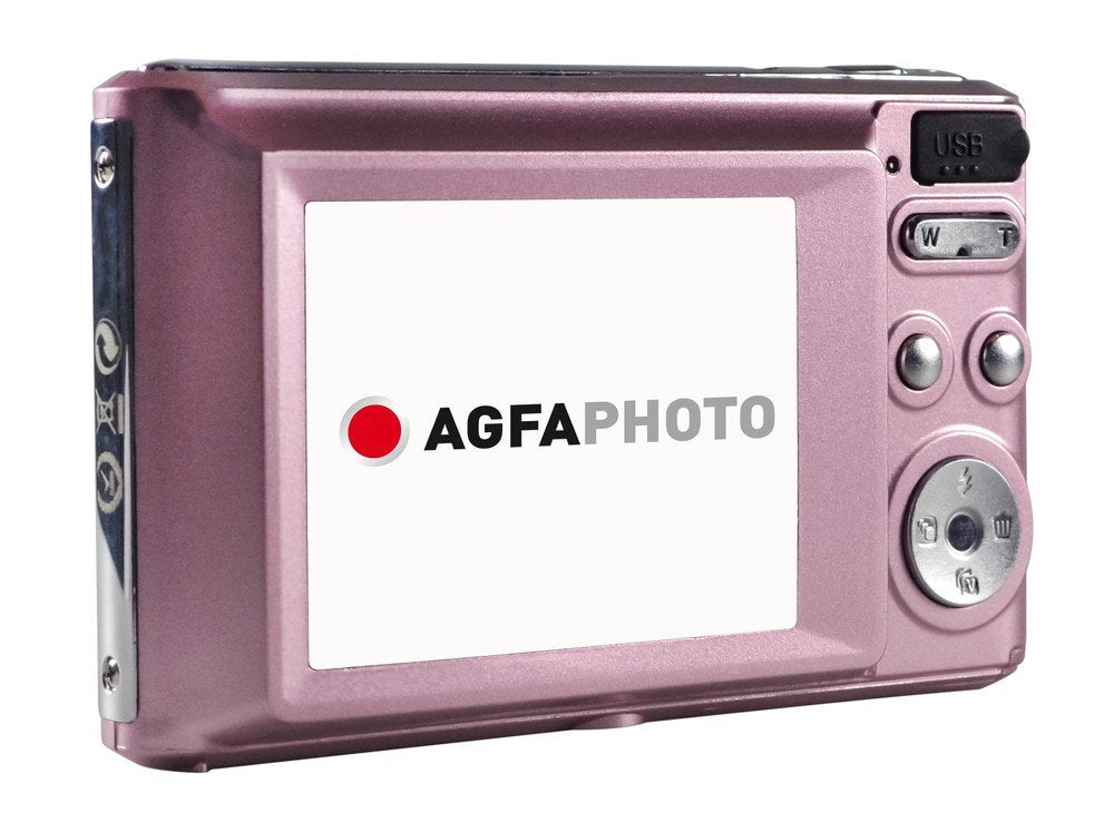 AgfaPhoto Compact Cam DC5200 – Kompaktkamera, 21 MP, 720p, 8× optischer Zoom, Pink