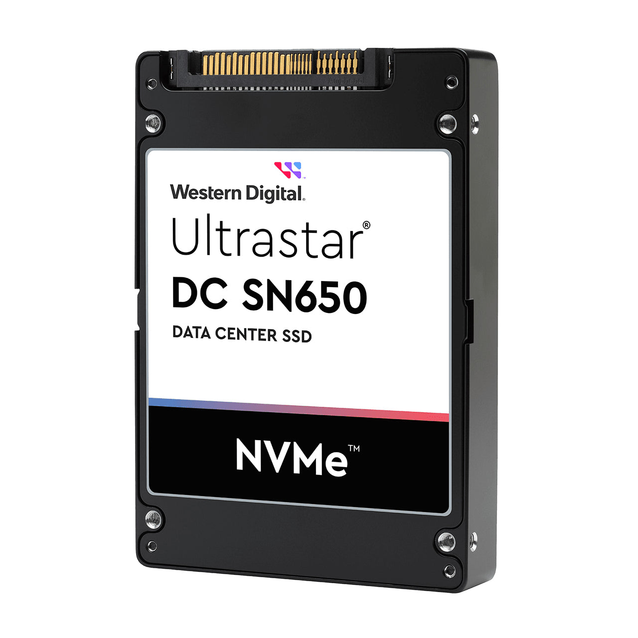 Western Digital Ultrastar SN650 7,68 TB – U.3, PCIe 4.0, NVMe, 6,5 GB/s Lesen, 1,9 GB/s Schreiben
