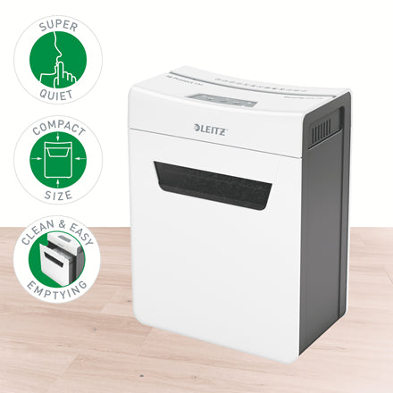 Leitz Aktenvernichter – IQ Protect 80940000 4M, Mikrogeschnitten P-5, 14 l