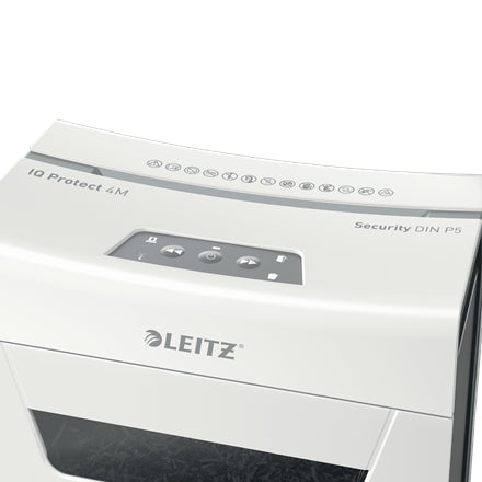 Leitz IQ 4M – Aktenvernichter, DIN P-5, Mikroschnitt 2 × 15 mm, 4 Blatt, 14 l, A4