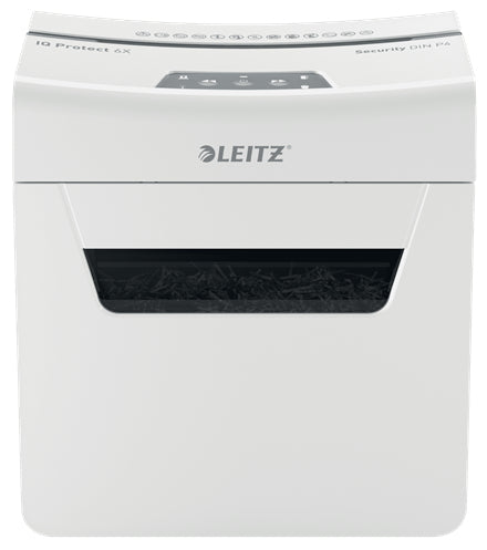 Leitz IQ Protect 80900000 – Aktenvernichter, DIN P-4, Partikelschnitt, 6 Blatt, 10 l