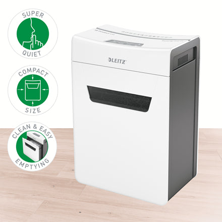 Leitz IQ 6M Protect Premium – Aktenvernichter, DIN P-5, Partikelschnitt 2 × 15 mm, 6 Blatt, 18 l, A4