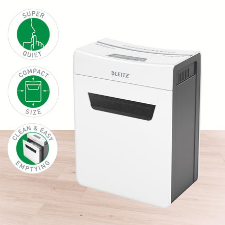 Leitz IQ 8X PROTECT PREMIUM Aktenvernichter, DIN P-4, Partikelschnitt, 8 Blatt, 14 l