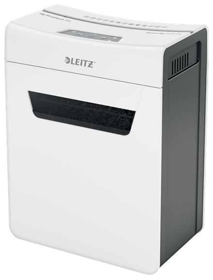 Leitz IQ 8X Protect Premium – Aktenvernichter, DIN P-4, Partikelschnitt 4 × 28 mm, 8 Blatt, 14 l, A4