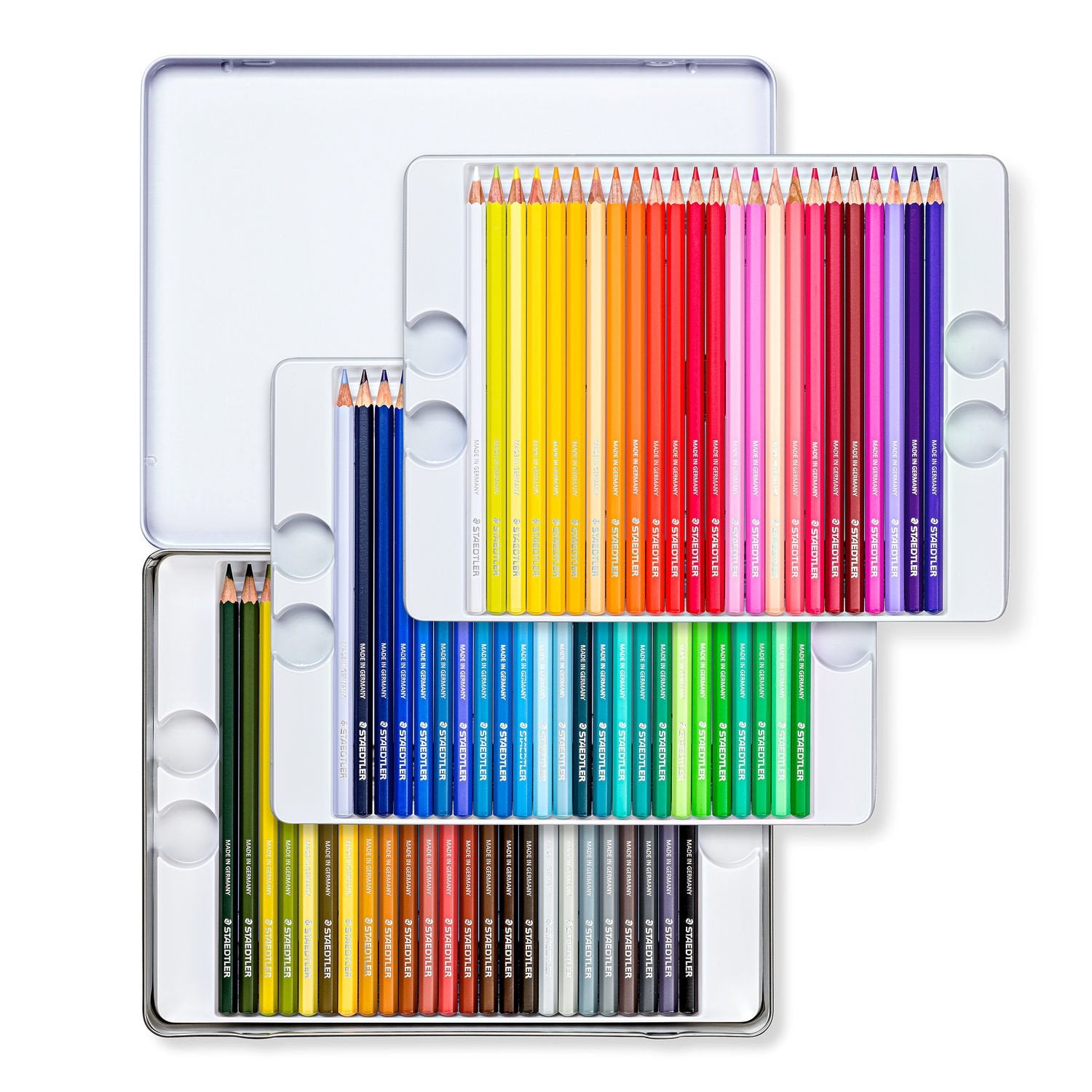 Staedtler Buntstifte Design Journey – Sechskant, Minen-Ø 2,9 mm, 72 Stifte, im Metalletui