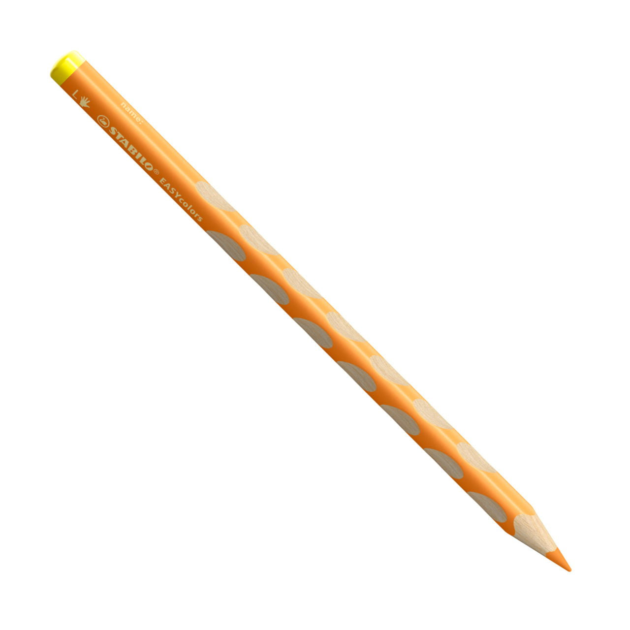 STABILO Buntstifte EASYcolors L – Dreikant, Minen-Ø 4,2 mm, 12 Farben, in Kartonetui, mit Spitzer