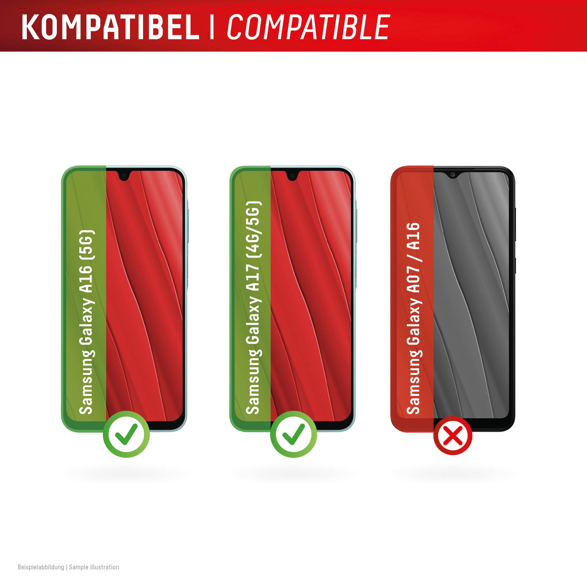 E.V.I. Displayschutz (Panzerglas), 10H – für Galaxy A17 (4G/5G)/A16 – mit Applikator