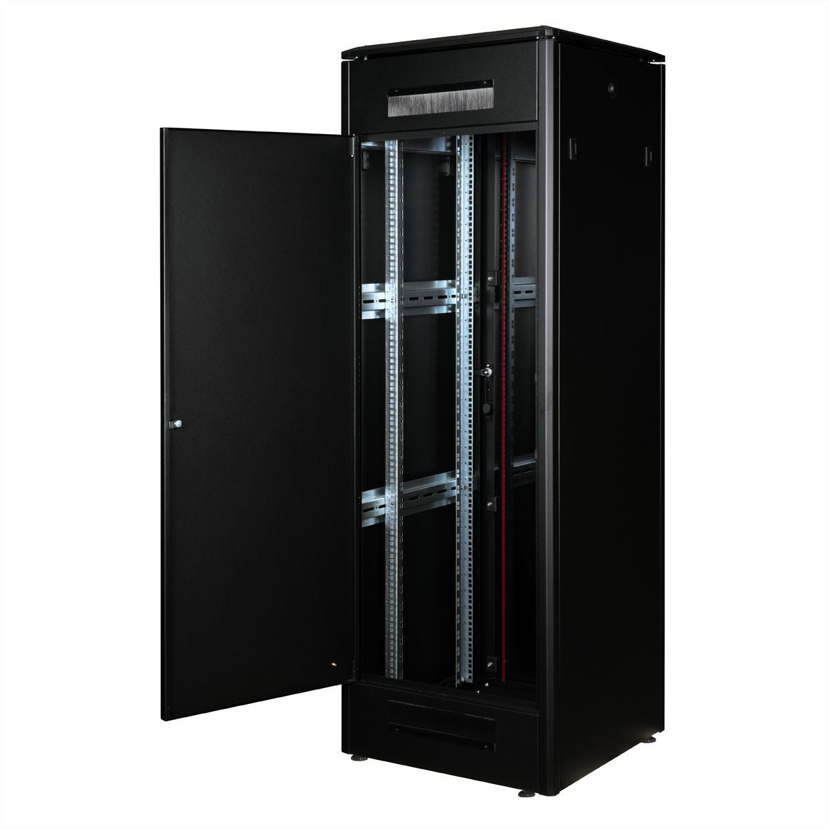 ROLINE Pro – 19" Netzwerkschrank 36U, IP20, abschliessbar, 600 × 800 × 1786 mm, schwarz, Stahl