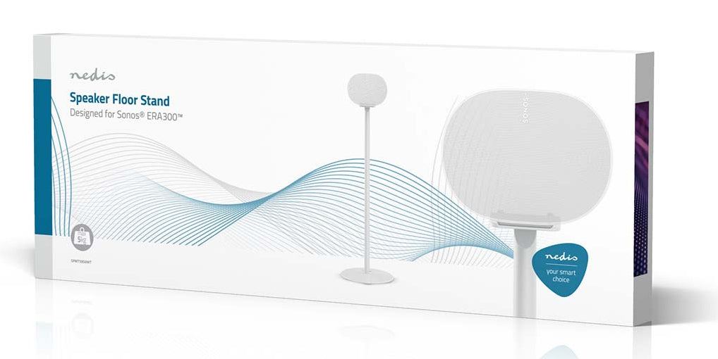 Nedis SPMT5950WT – Lautsprecher-Ständer – für Sonos Era 300 – 5 kg – Weiss