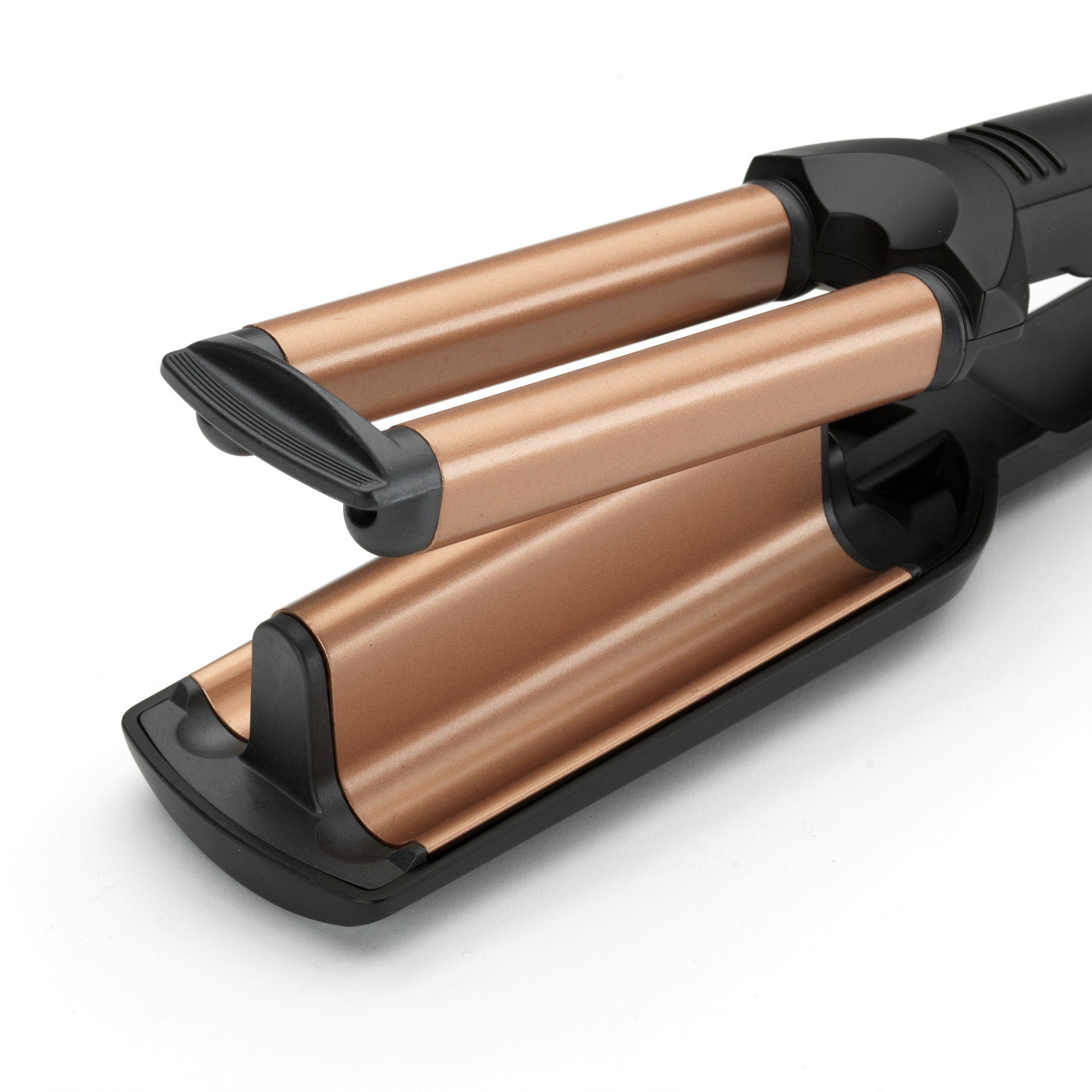 BaByliss Lockenstab W2447E – Keramikbeschichtung, 160–200 °C, 3 Stufen – 2,5 m Kabel – Schwarz/Orange