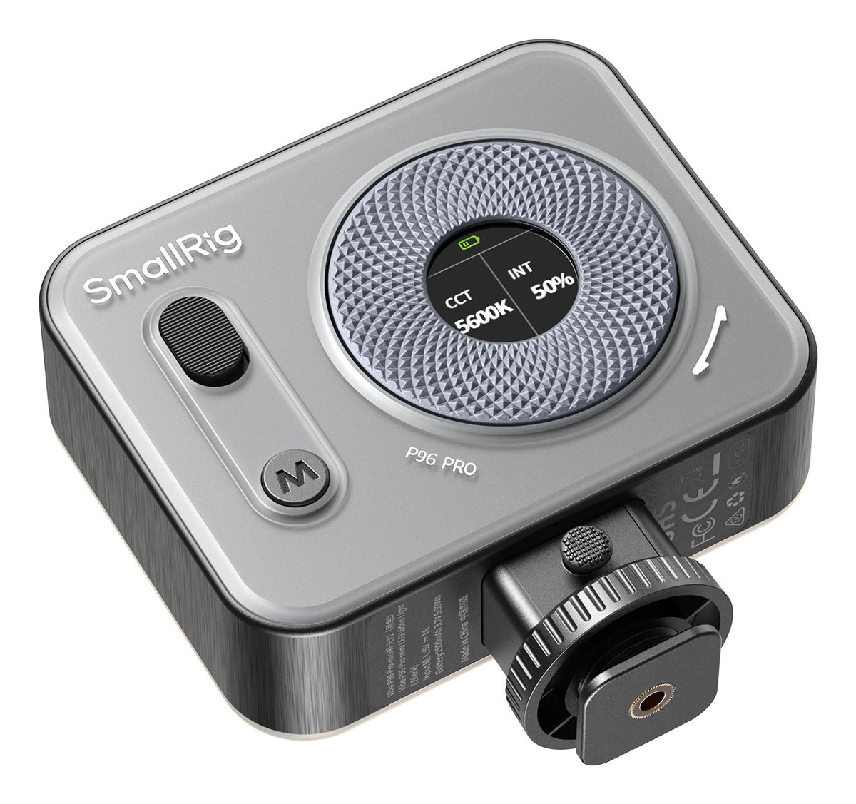 SmallRig Vibe P96 Pro mini-LED Video-Licht – 5 W, 2500–6500 K, CRI 95 – Akku – Schwarz