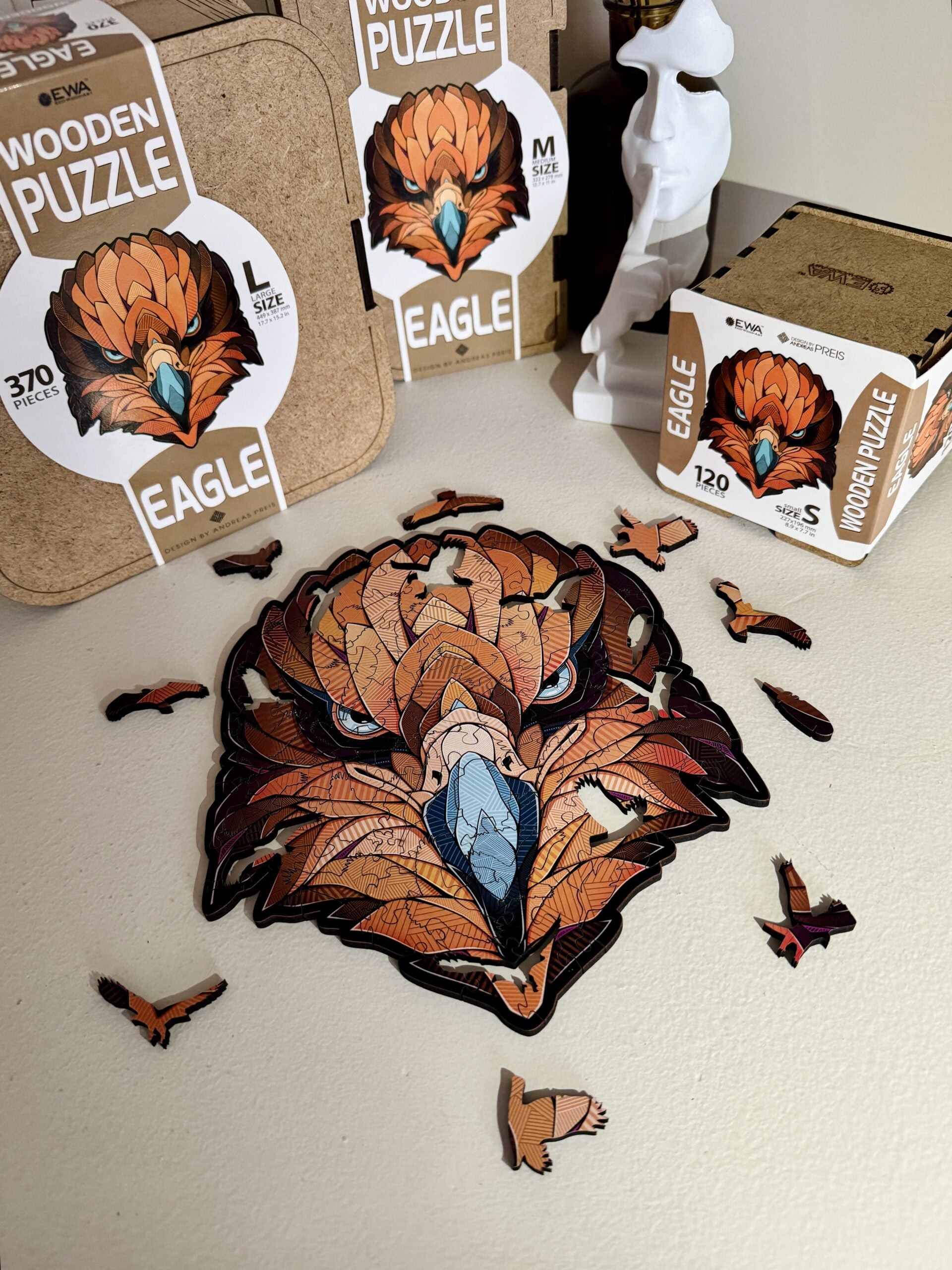 Eco Wood Art Puzzle Adler – 210 Teile – 27,8 × 32,2 cm – ab 10 J.
