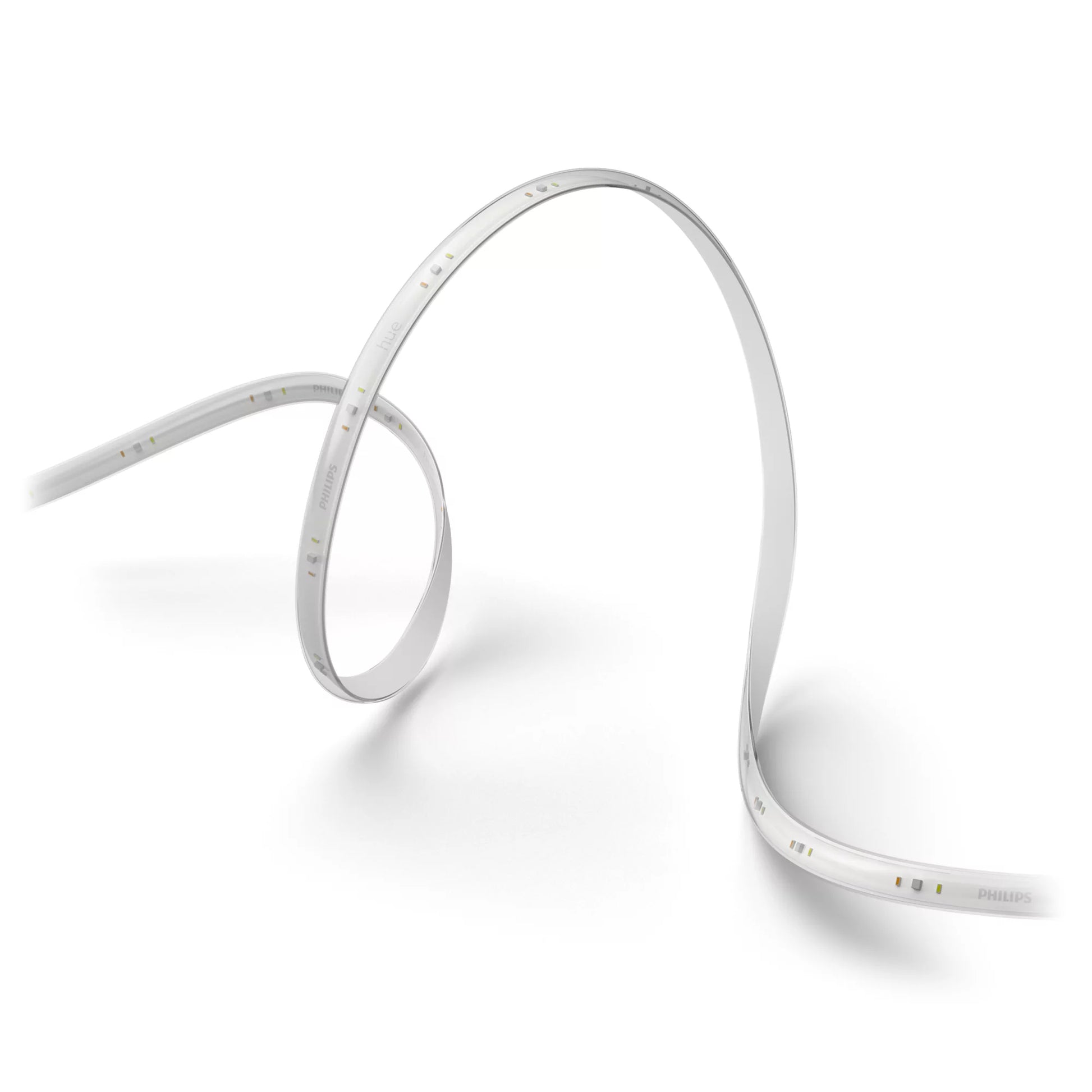Philips by Signify Philips Hue LED-Strip Lightstrip Solo – 5 m, 1700 lm, 20 W, RGB, dimmbar, BT/Zigbee, weiss, mit Netzteil