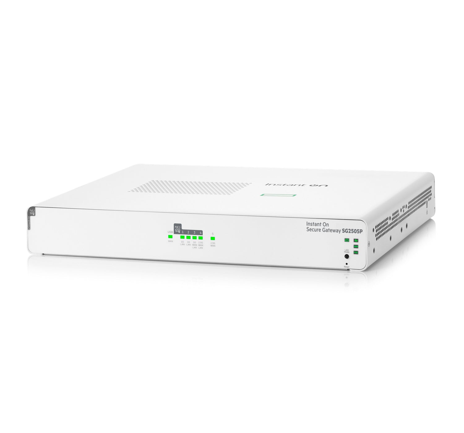 HPE Instant On Secure SG2505P VPN-Router – Ethernet (RJ-45), 2,5GbE, 5× RJ-45, 1× USB 2.0
