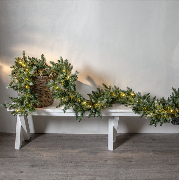 Star Trading Lichterkette – 3 m, 0,4 W, Warmweiss, IP44, Batteriebetrieb, Timer 6/18 h, Grün, Kunststoff