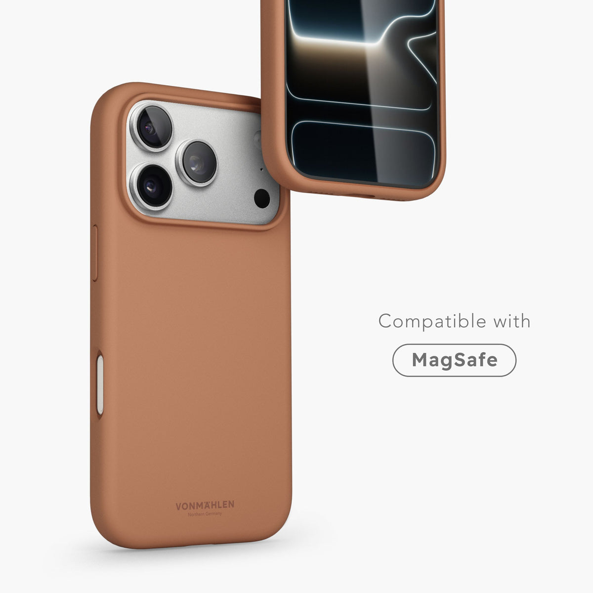 Vonmählen Backcover – für Apple iPhone 17 Pro – hellbraun – Silikon, MagSafe-kompatibel