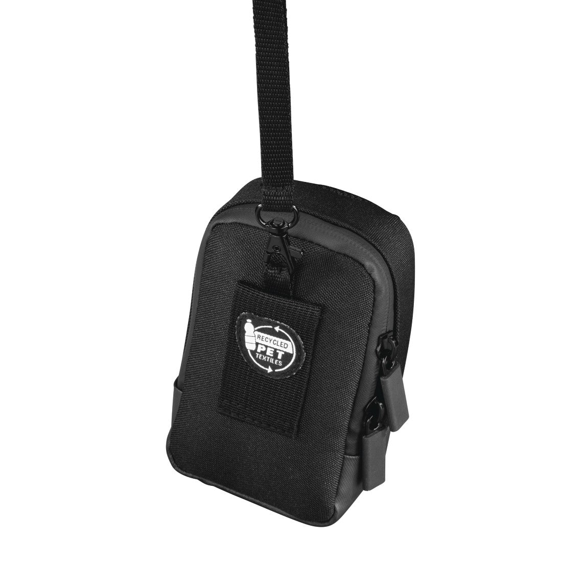 Hama Matera Kompaktes Etui – Polyester – Schwarz – Innenmasse 75 × 45 × 130 mm