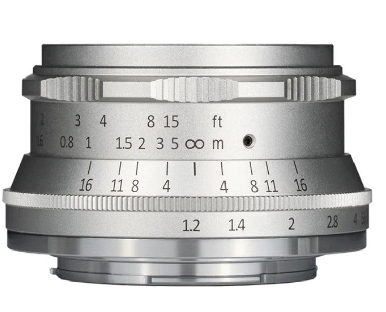 7Artisans A801S-II Objektiv E-Mount – 35 mm f/1.2 – Manuell – Silber
