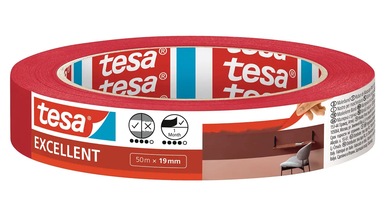 TESA Papier-Verpackungsband – permanent, glatt, 50 mm × 50 m, braun, Kern Ø 76 mm