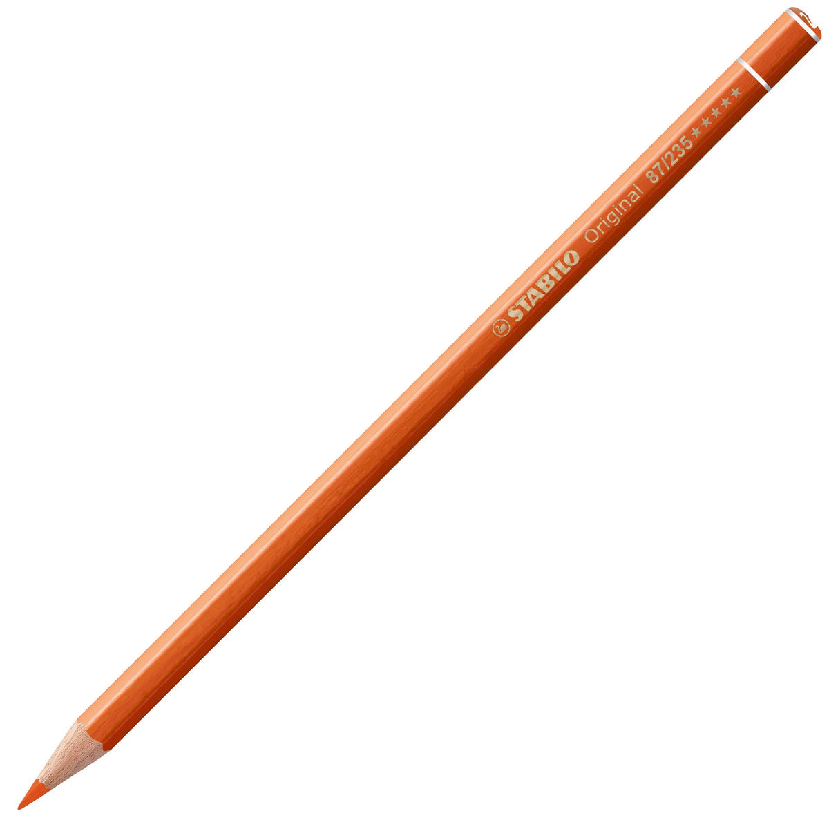 STABILO Buntstifte Farbstifte – Dünnkern, Minen-Ø 2,5 mm, Einzelstift Orangerot